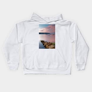 Looking across Swanage Bay, Dorset Kids Hoodie